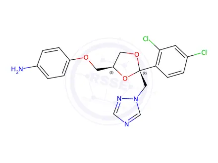 Chemical structure of Itraconazole Impurity 136