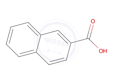 Chemical structure of 2-Naphthoic Acid