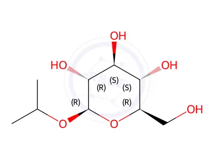 Chemical structure of Isopropylbeta-D-glucopyranoside