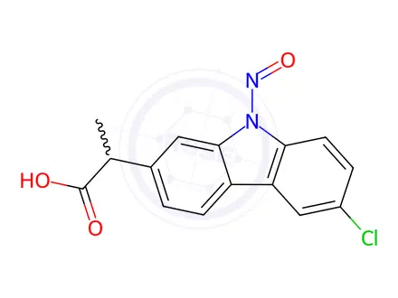 Chemical structure of Carprofen Nitroso Impurity