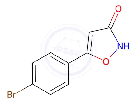 Chemical structure of 5-(4-Bromophenyl)isoxazol-3(2H)-one