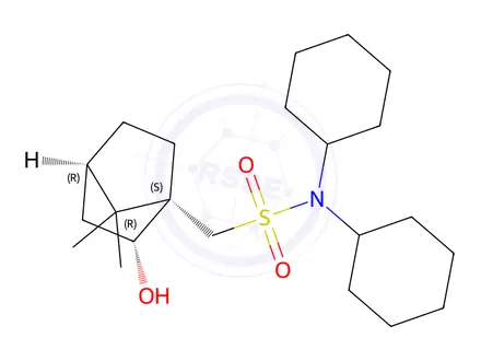 Chemical structure of N,N-Dicyclohexyl-1-((1S,2R,4R)-2-hydroxy-7,7-dimethylbicyclo[2.2.1]heptan-1-yl)methanesulfonamide