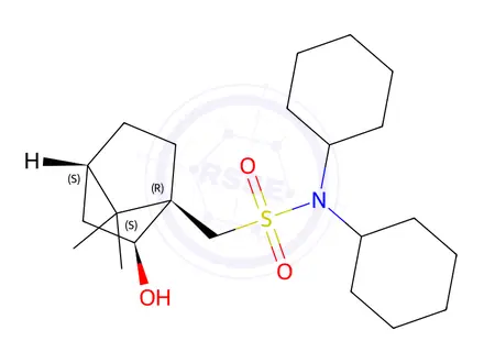Chemical structure of N,N-Dicyclohexyl-1-((1R,2S,4S)-2-hydroxy-7,7-dimethylbicyclo[2.2.1]heptan-1-yl)methanesulfonamide