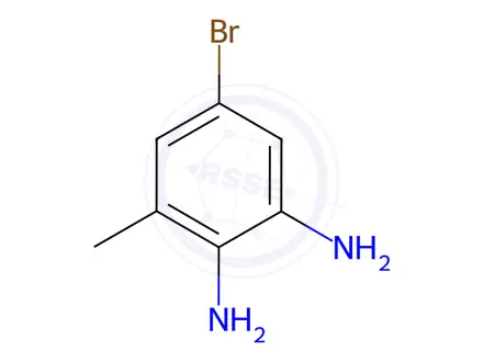 Chemical structure of 5-Bromo-3-methyl-1,2-benzenediamine