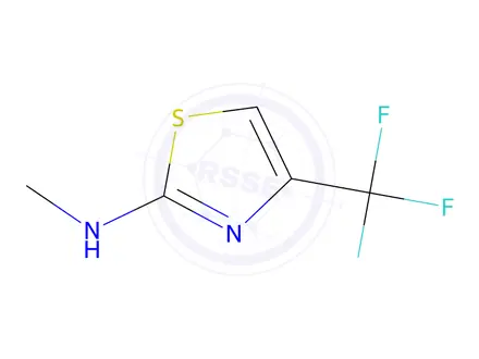 Chemical structure of N-Methyl-4-(trifluoromethyl)-1,3-thiazol-2-amine