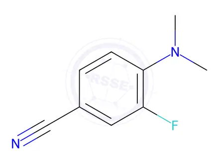 Chemical structure of 4-(dimethylamino)-3-fluorobenzonitrile