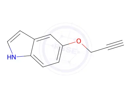 Chemical structure of 5-(prop-2-ynynloxy)indole