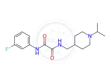 Chemical structure of N1-(3-Fluorophenyl)-N2-((1-isopropylpiperidin-4-yl)methyl)oxalamide