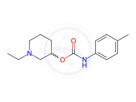 Chemical structure of p-Methylcarbanilic acid 1-ethyl-3-piperidinyl ester