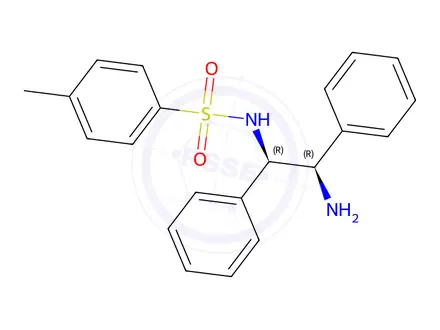 Chemical structure of RuCl[(R,R)-TsDPEN](mesitylene)