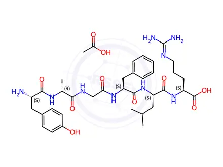 Chemical structure of Dalargin Diacetate