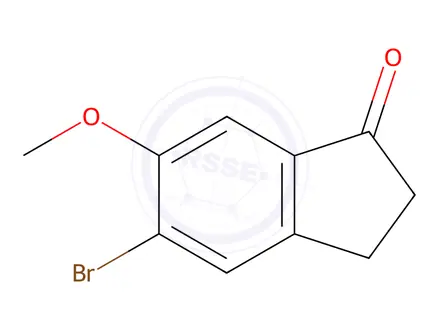 Chemical structure of 5-Bromo-6-methoxy-indan-1-one