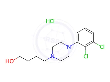 Chemical structure of Aripiprazole Hydroxybutyl Impurity HCl salt