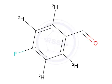 Chemical structure of 4-Fluorobenzaldehyde-2,3,5,6 D4