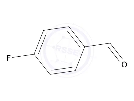 Chemical structure of 4-fluorobenzaldehyde