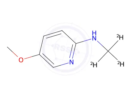 Chemical structure of 5-methoxy-N-(methyl-d3)pyridin-2-amine