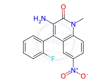 Chemical structure of Flunitrazepam Impurity 3 (Flunitrazepam EP Impurity C)