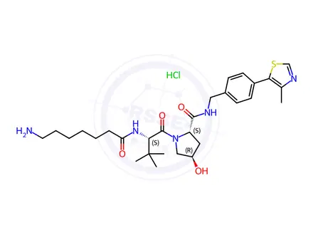 Chemical structure of (S,R,S)-AHPC-C6-NH2 hydrochloride