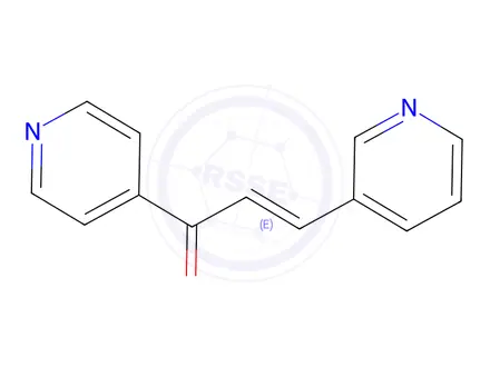 Chemical structure of 3-(3-Pyridinyl)-1-(4-pyridinyl)-2-propen-1-one