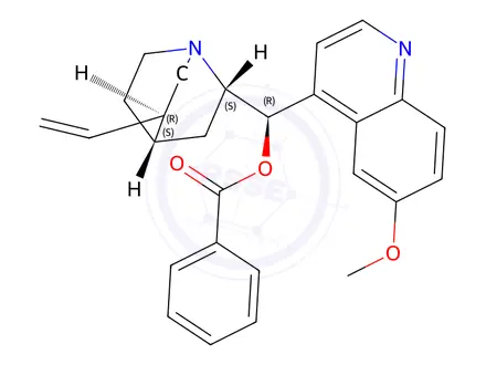 Chemical structure of Quinine Benzoate