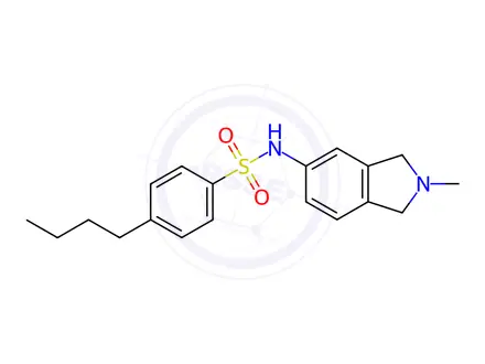 Chemical structure of 4-Butyl-N-(2-methylisoindolin-5-yl)benzenesulfonamide