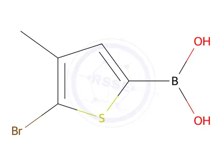 Chemical structure of (5-bromo-4-methyl-2-thienyl)boronic acid