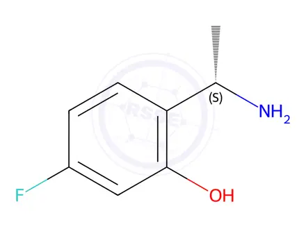 Chemical structure of 2-[(1S)-1-Aminoethyl]-5-fluorophenol
