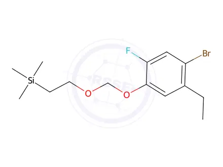 Chemical structure of (2-((4-Bromo-5-ethyl-2-fluorophenoxy)methoxy)ethyl)trimethylsilane