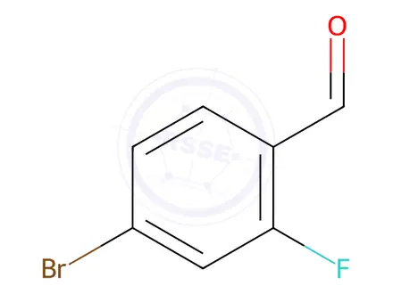 Chemical structure of 4-Bromo-2-fluorobenzaldehyde
