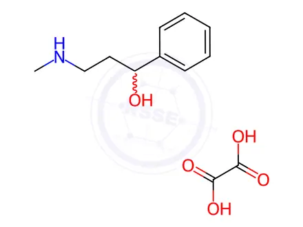 Chemical structure of α-​[2-​(Methylamino)​ethyl]​-benzenemethanol Ethanedioate (1:1)