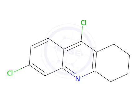 Chemical structure of 6-Chloro-9-Chloro-1,2,3,4-Tetrahydroacridine