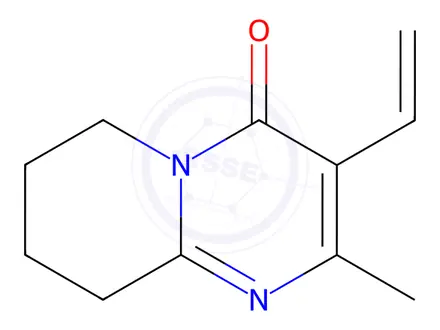 Chemical structure of 3-Vinyl-6,7,8,9-tetrahydro-2-methyl-4H-pyrido[1,2-a]pyrimidin-4-one