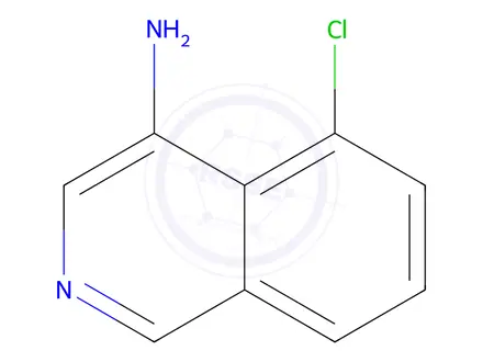 Chemical structure of 4-chloroisoquinolin-5-amine