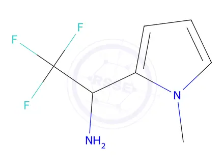 Chemical structure of 2,2,2-Trifluoro-1-(1-methyl-1H-pyrrol-2-yl)ethan-1-amine