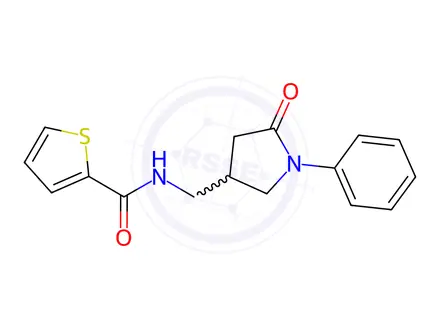 Chemical structure of N-((5-Oxo-1-phenylpyrrolidin-3-yl)methyl)thiophene-2-carboxamide