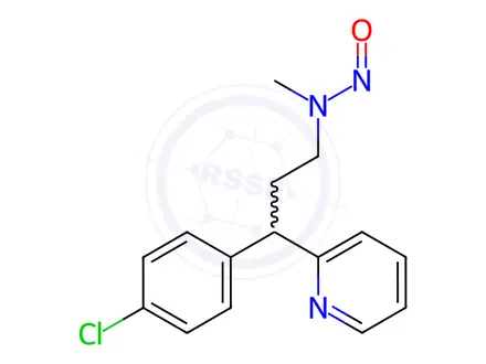 Chemical structure of N-Nitroso Chlorphenamine EP Impurity C