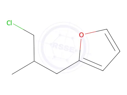 Chemical structure of 2-(3-Chloro-2-methylpropyl)furan