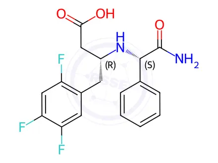 Chemical structure of Sitagliptin Phosphate Impurity 287