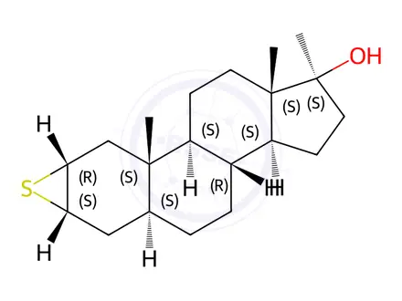 Chemical structure of 17α-Methylepithiostanol