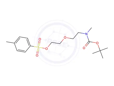 Chemical structure of 2-(2-((tert-Butoxycarbonyl)(methyl)amino)ethoxy)ethyl 4-methylbenzenesulfonate