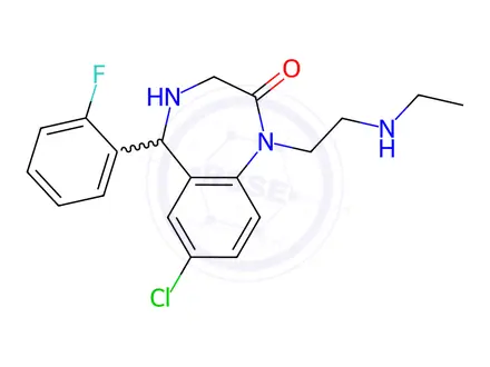 Chemical structure of Flurazepam Impurity 3