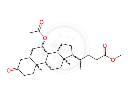 Chemical structure of Chenodeoxycholic Acid Impurity 51