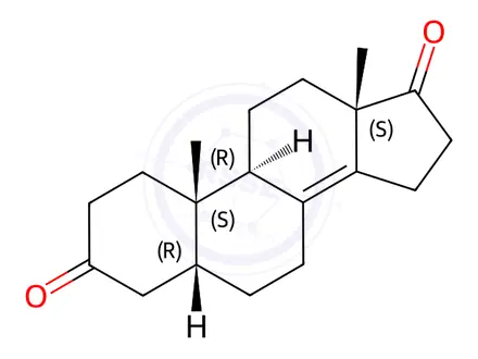 Chemical structure of 5beta-Androst-8(14)-ene-3,17-dione