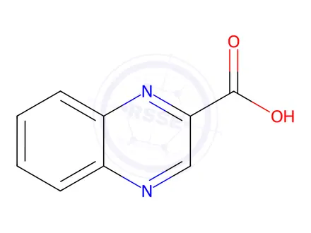 Chemical structure of 2-Quinoxalinecarboxylic acid