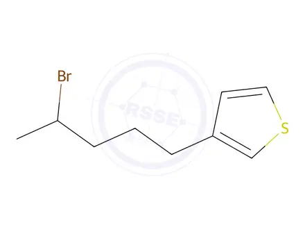 Chemical structure of 3-(4-Bromopentyl)thiophene