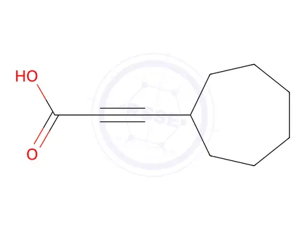 Chemical structure of 3-Cycloheptylpropiolic acid