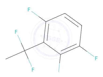 Chemical structure of 2-(1,1-Difluoroethyl)-1,3,4-trifluorobenzene