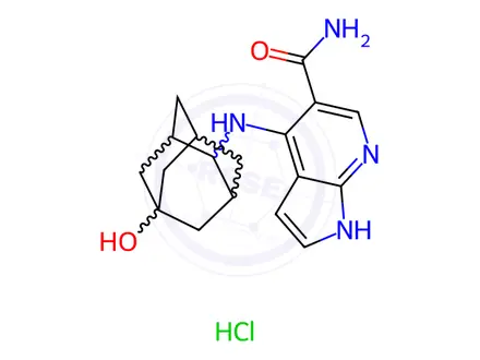 Chemical structure of Peficitinib hydrochloride