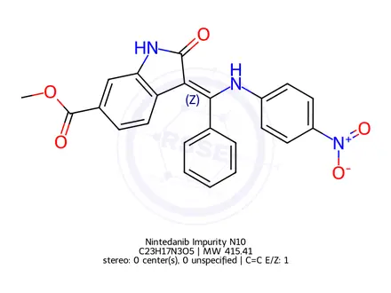 Chemical structure of Nintedanib Impurity N10