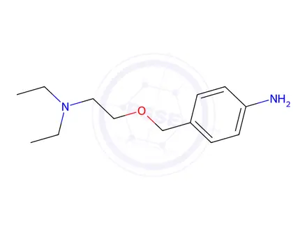 Chemical structure of p-Toluidine, alpha-(2-(diethylamino)ethoxy)-